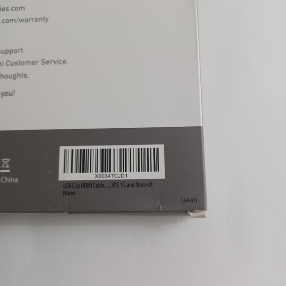 UNI NEW USB-C To HDMI Cable With Box -4K -6 Feet -XPS 15 - Picture 5 of 7